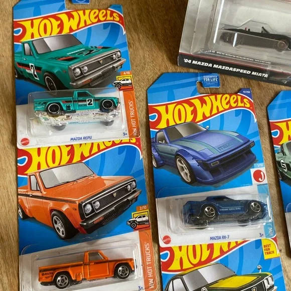 Hot Wheels die-cast Mazda bundle